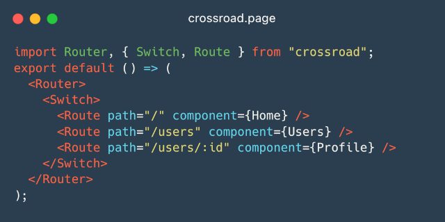 Social share image for crossroad.page