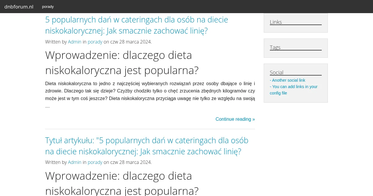 Desktop view of dnbforum.nl
