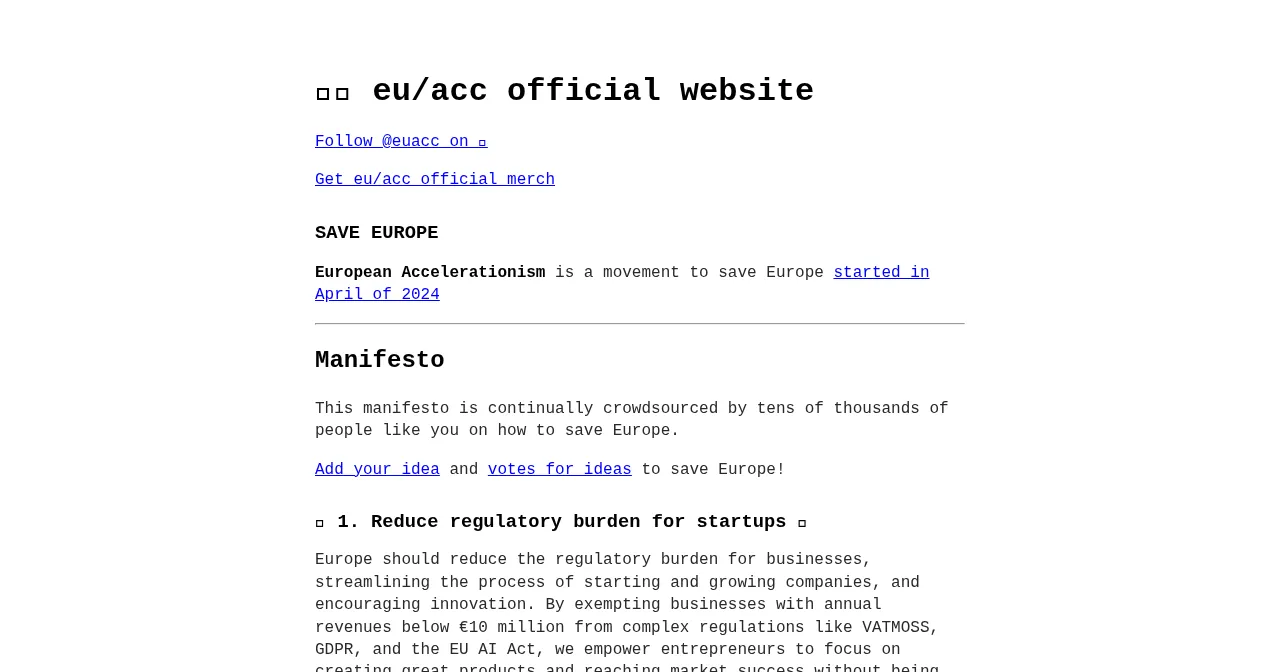 Desktop view of euacc.com