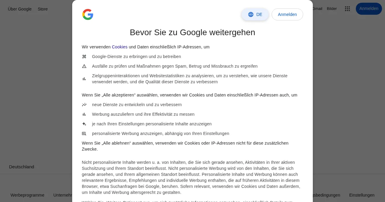 Desktop view of google.com