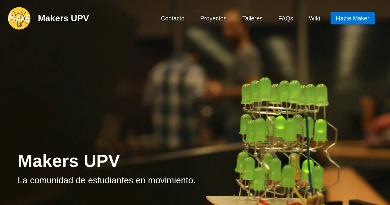 Desktop view of makersupv.com