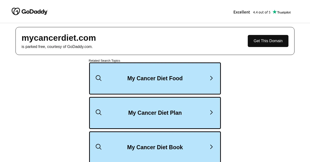 Desktop view of mycancerdiet.com