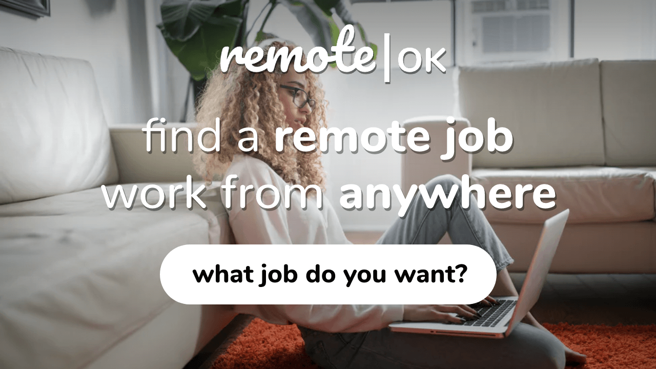 Social share image for remoteok.io